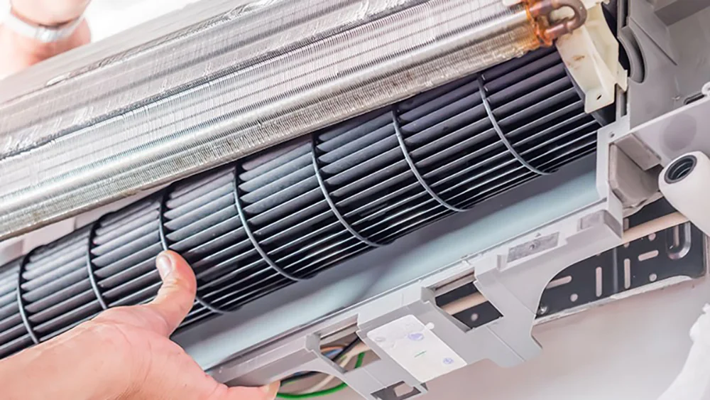 Electrical fault in AC resulting in burning smell from AC