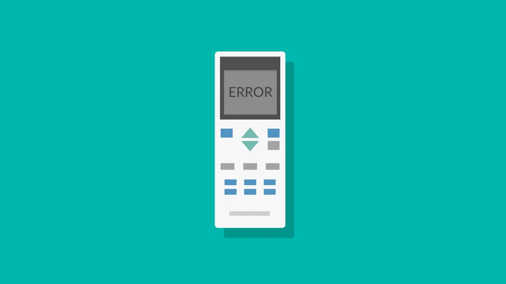 error on remote