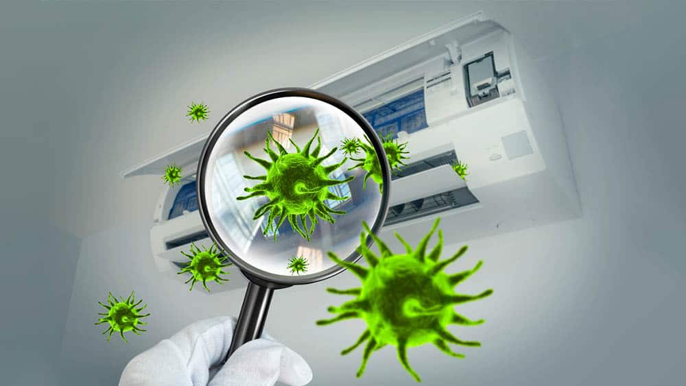 Germs in the air.