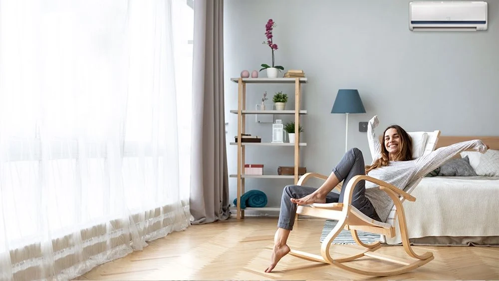 Breez Max installed in a living room