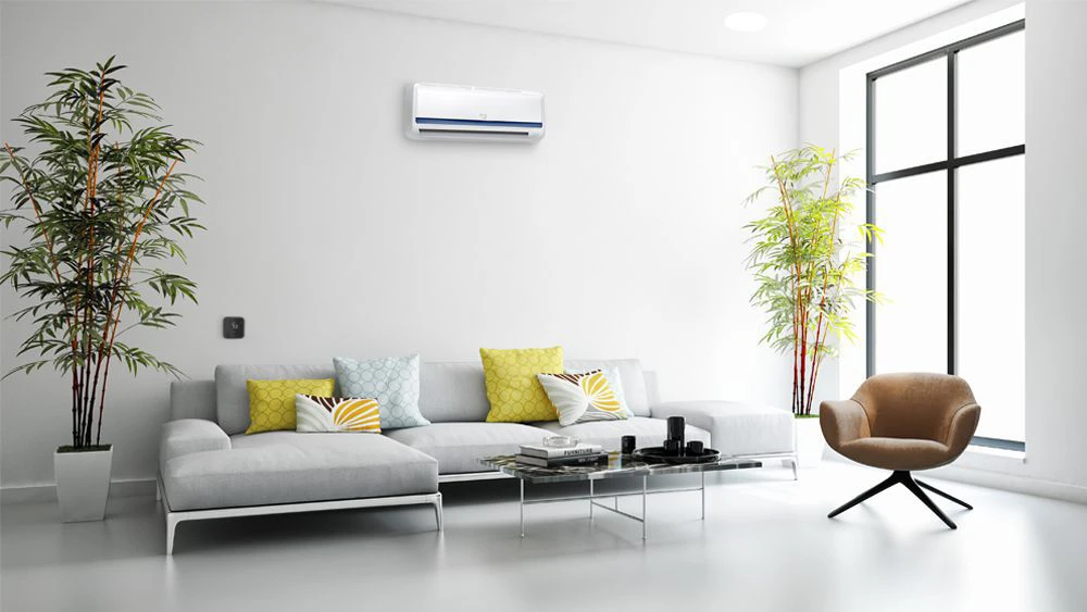 Cielo Breez max installed in a living room
