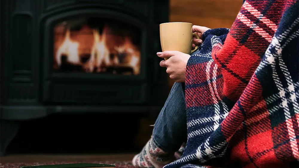 Wood-burning fireplace for your basement heating