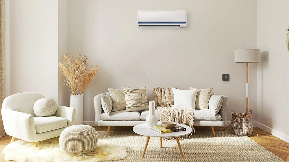 breez max installed in a living room to maintain ideal room temperature 