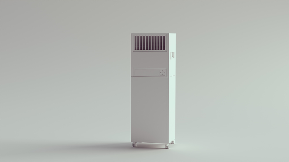 Portable air conditioner for server room