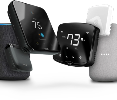Cielo thermostat and smart AC controllers with Alexa and Google Speaker