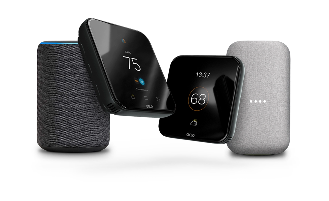 Cielo Smart thermostat with Alexa and Google Speaker for smart home integration