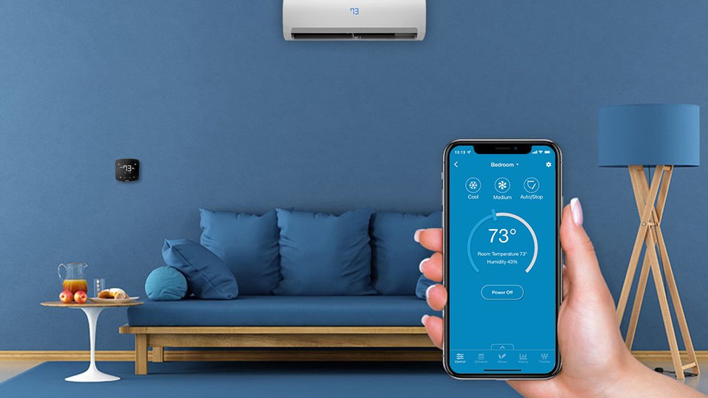 Cielo home app to control AC in living room 