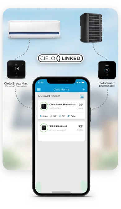 Cielo WiFi Smart Thermostat  Manage Home Climate Via Phone