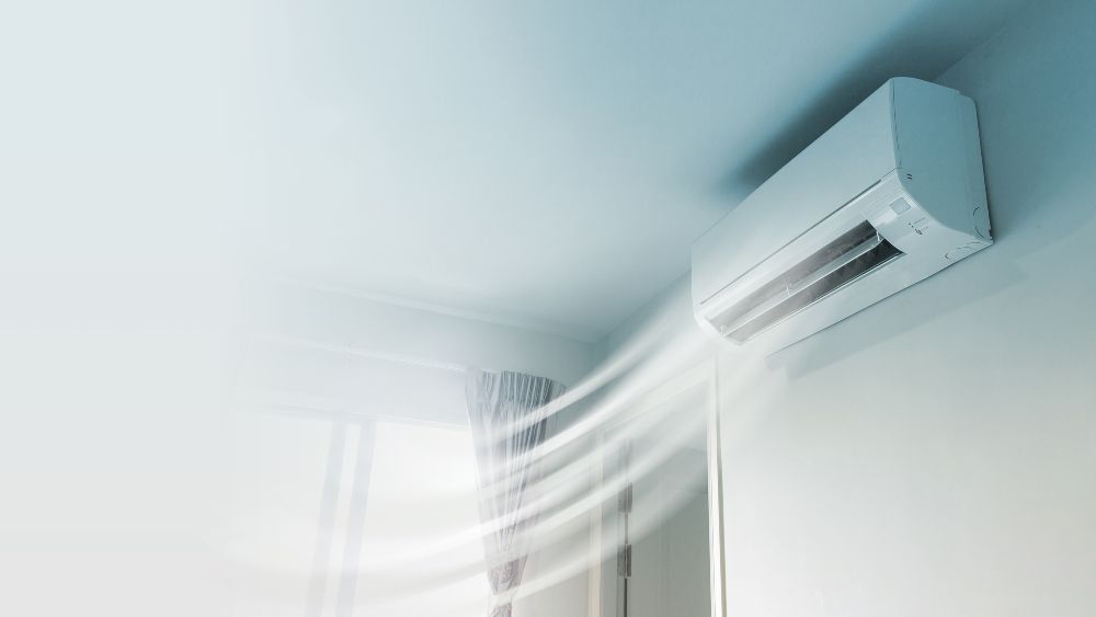 air conditioner on the wall 