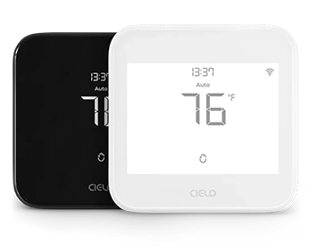thermostat eco in black and white