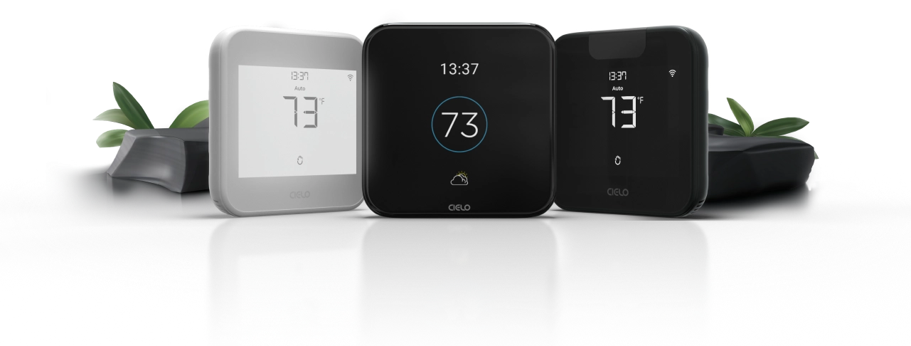 Cielo Smart Thermostat, Cielo Smart Thermostat Eco in white, Cielo Breez Max in black