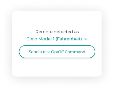 Remote model on detection with Cielo Breez Max