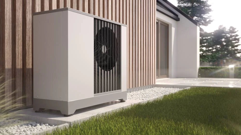 outdoor unit for heat pump cooling in summer