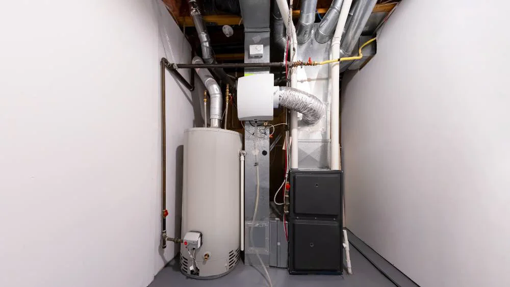 furnace in room