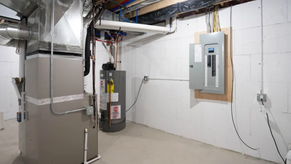 a furnace room