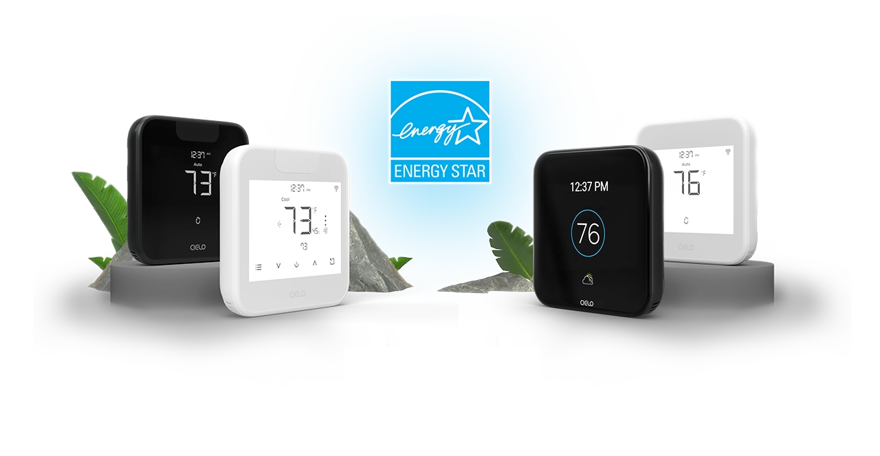 Cielo Smart Thermostat, Cielo Smart Thermostat Eco in white, Cielo Breez Max in Black