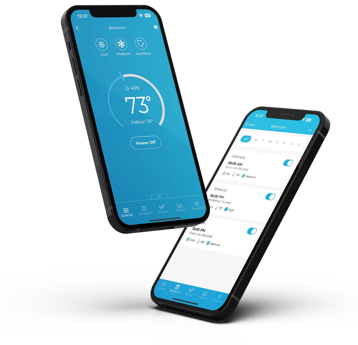 Cielo home app screens