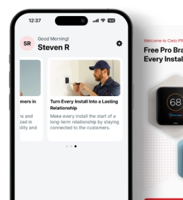 Cielo PRO app screens