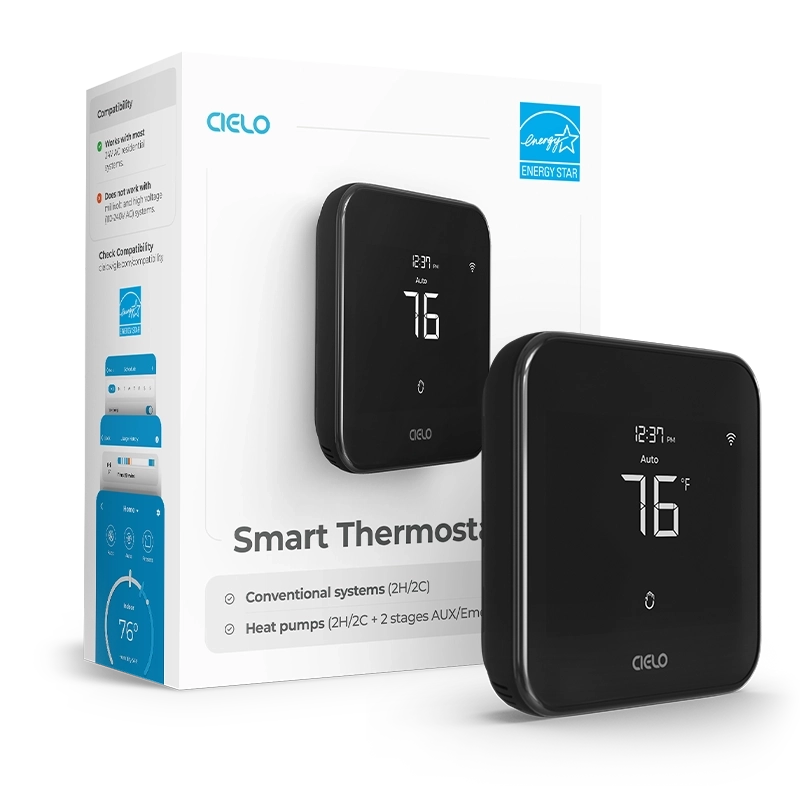 Cielo Smart Thermostat Eco (Black) Box