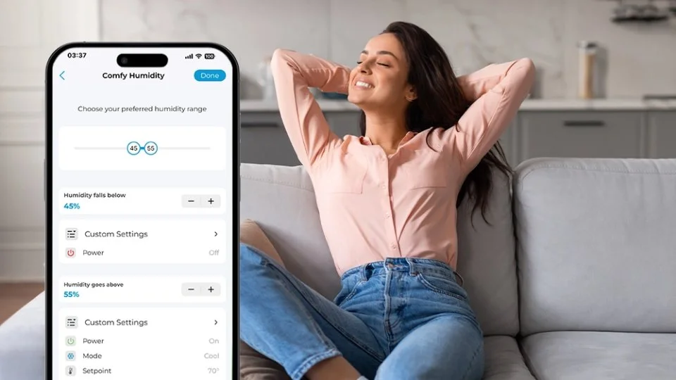 Comfy humidity mode in cielo smart thermostats for mini-splits 