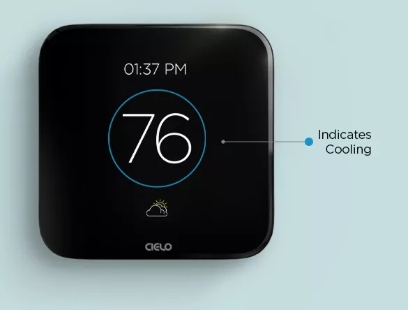 Breez edge indicating cooling