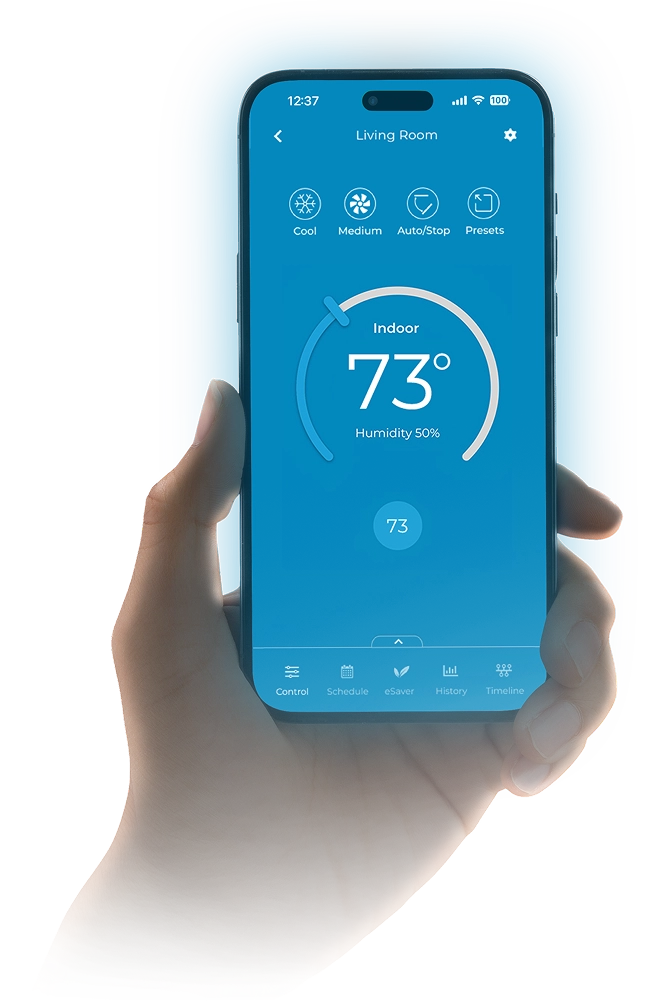 Edge Control Screen in hand