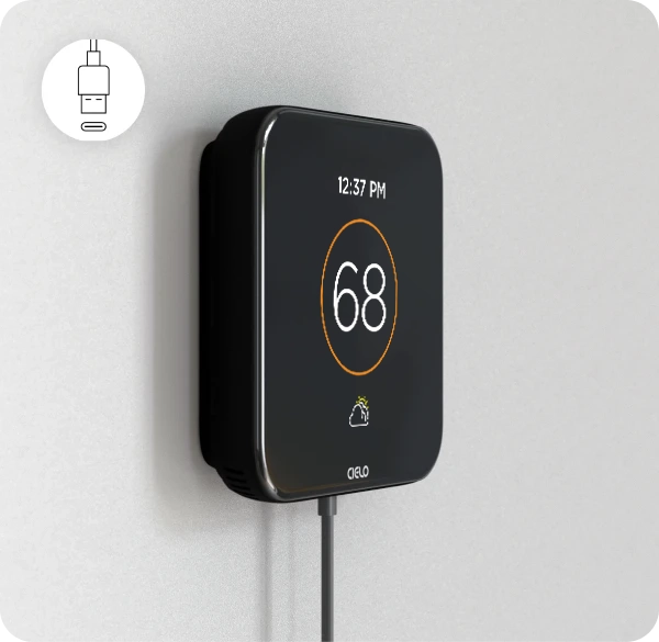 Mount it on a wall and power it up using the 5v adapter